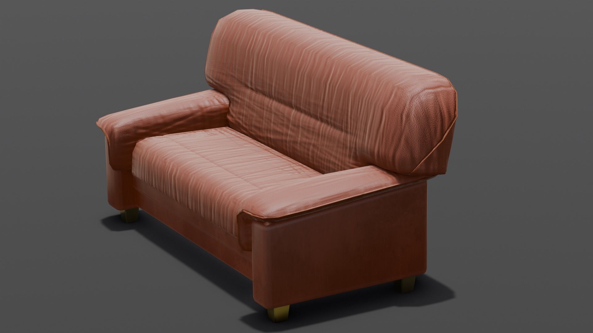 Leather Sofa 3D Model Low-poly 3D model_18