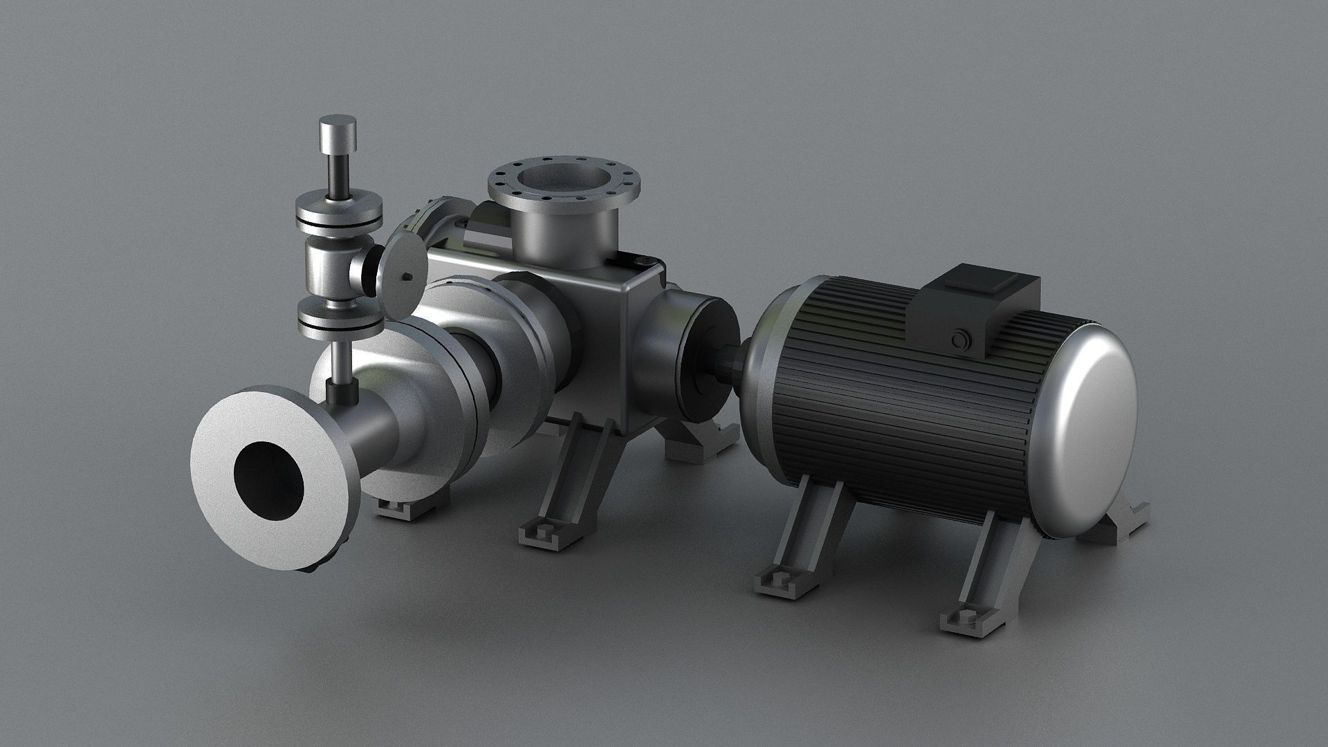 pump pumping centrifugal power fluid water engine 3D model_1