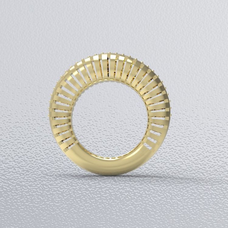 Zebra-diamond-ring 3D print model_8