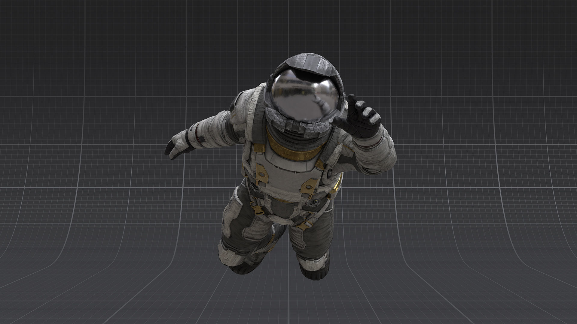 V2 ASTRONAUT SUIT Low-poly 3D model_5