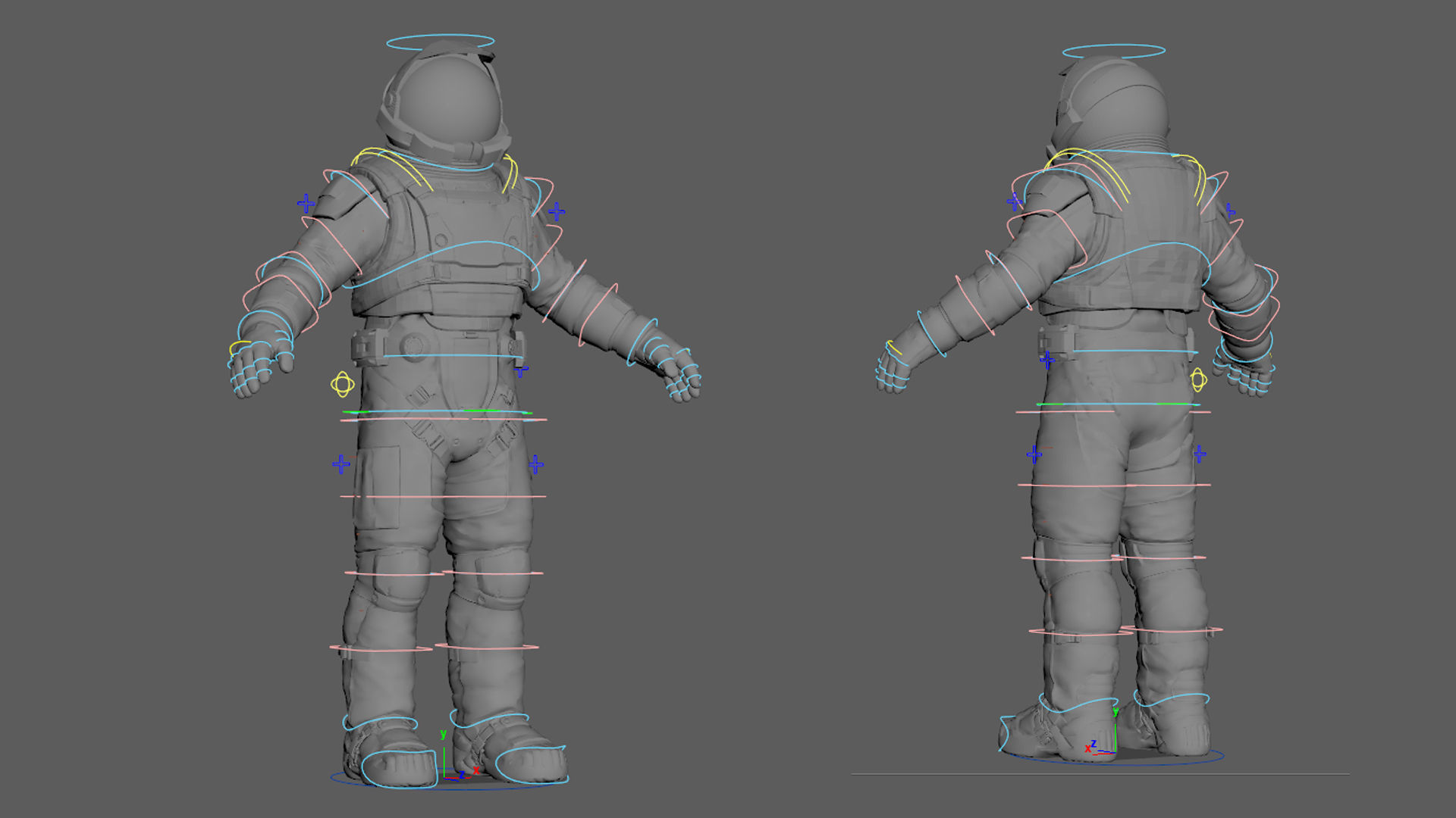 V2 ASTRONAUT SUIT Low-poly 3D model_6