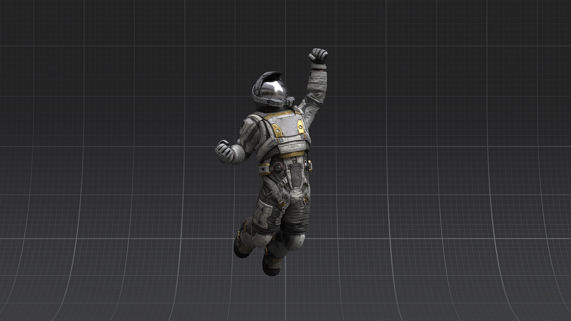 V2 ASTRONAUT SUIT Low-poly 3D model_3