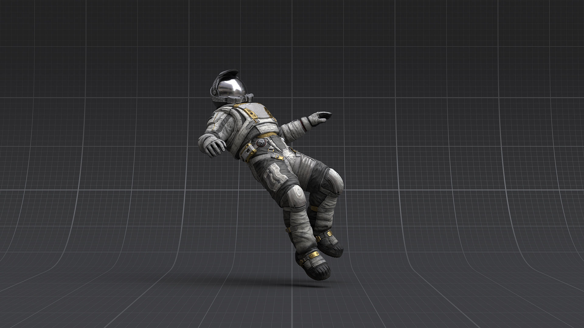 V2 ASTRONAUT SUIT Low-poly 3D model_4