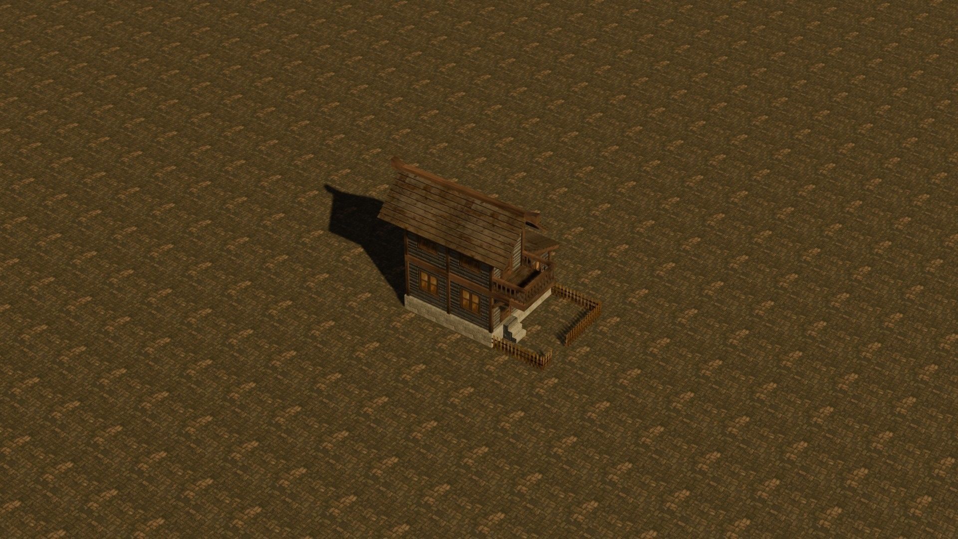 Medieval house nine 9 Low-poly 3D model_18