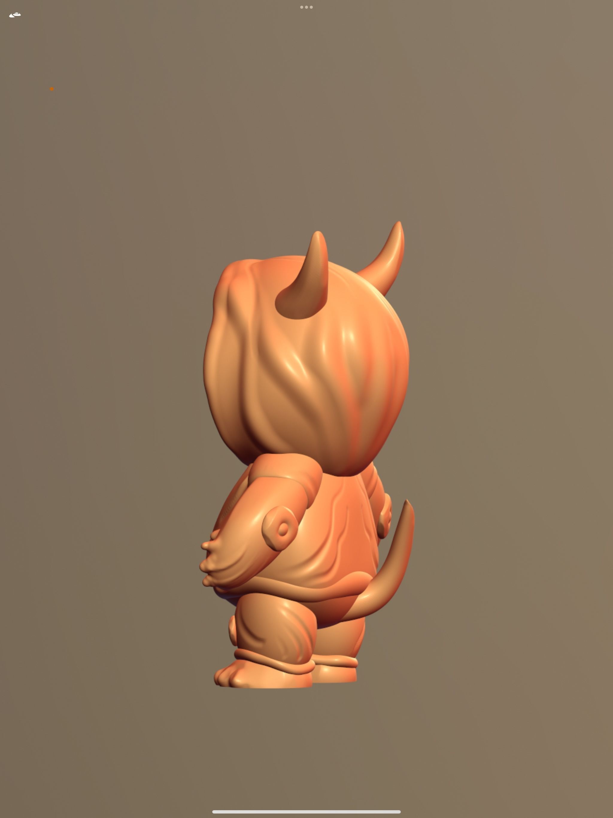 Orchi Ready for 3D print character 3D print model_3