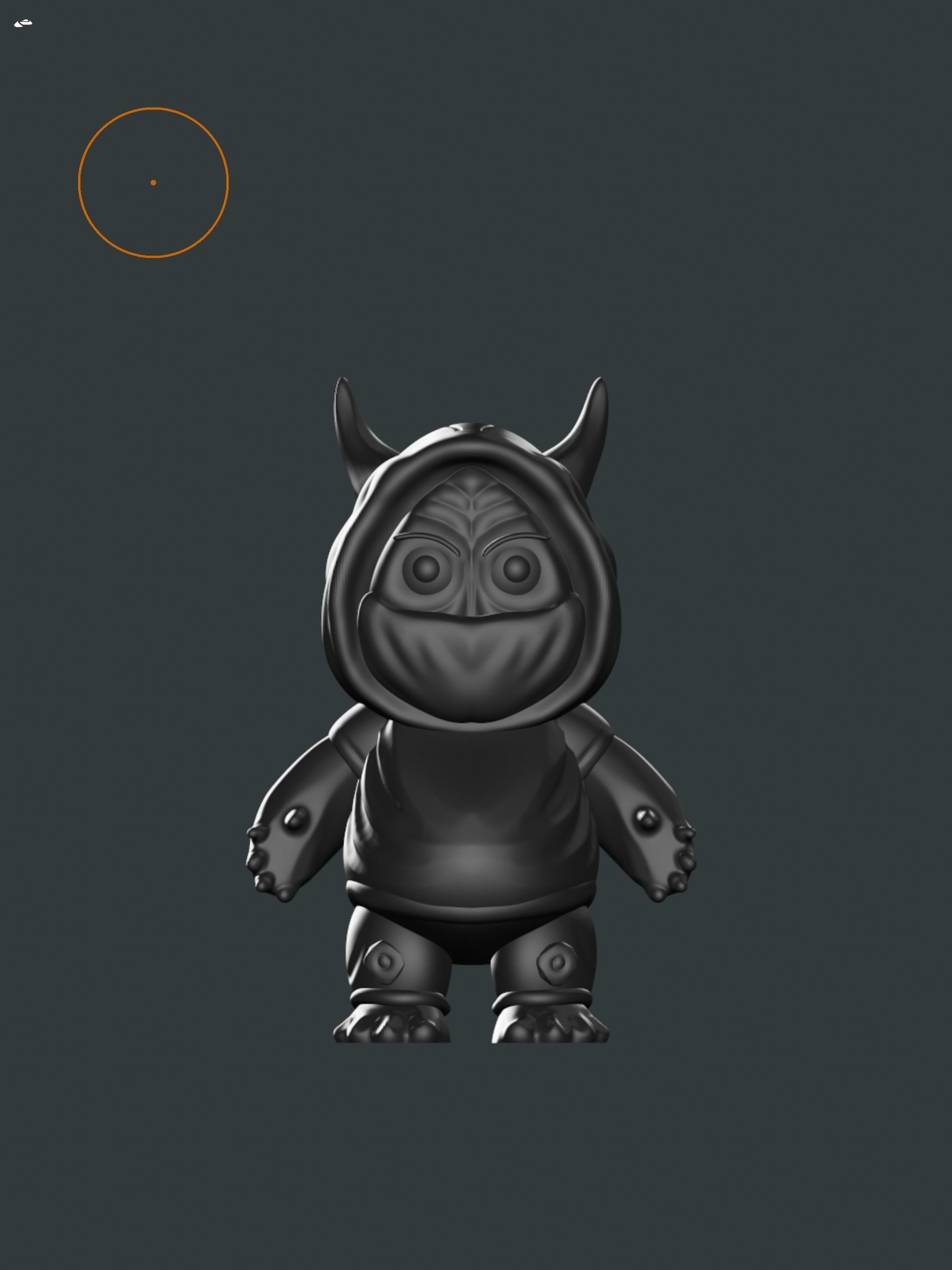 Orchi Ready for 3D print character 3D print model_1