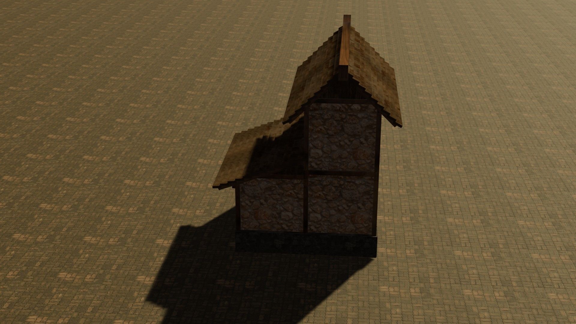 Medieval house nine 2 Low-poly 3D model_15