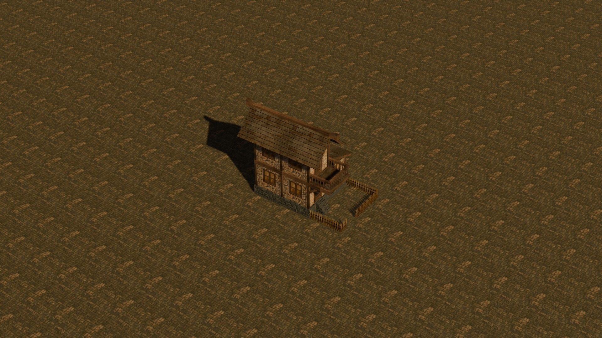 Medieval house nine 2 Low-poly 3D model_18