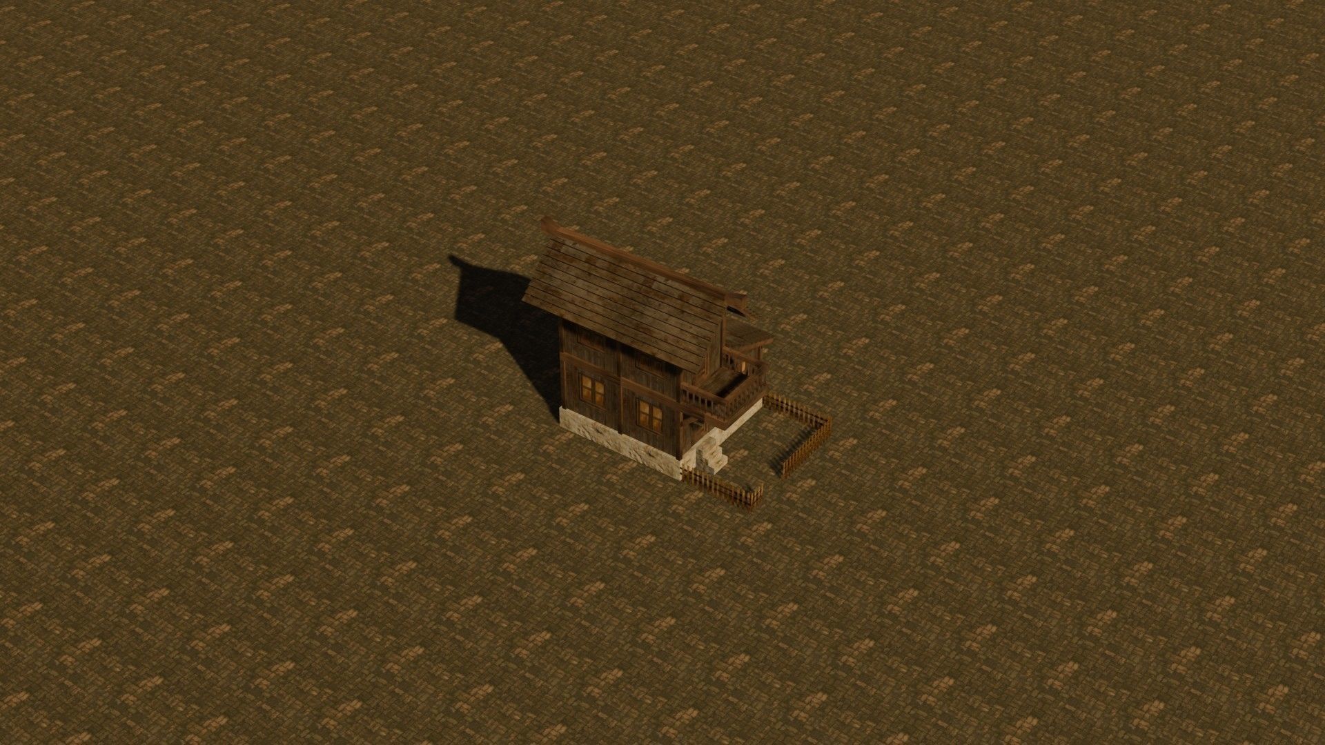 Medieval house nine 18 Low-poly 3D model_18
