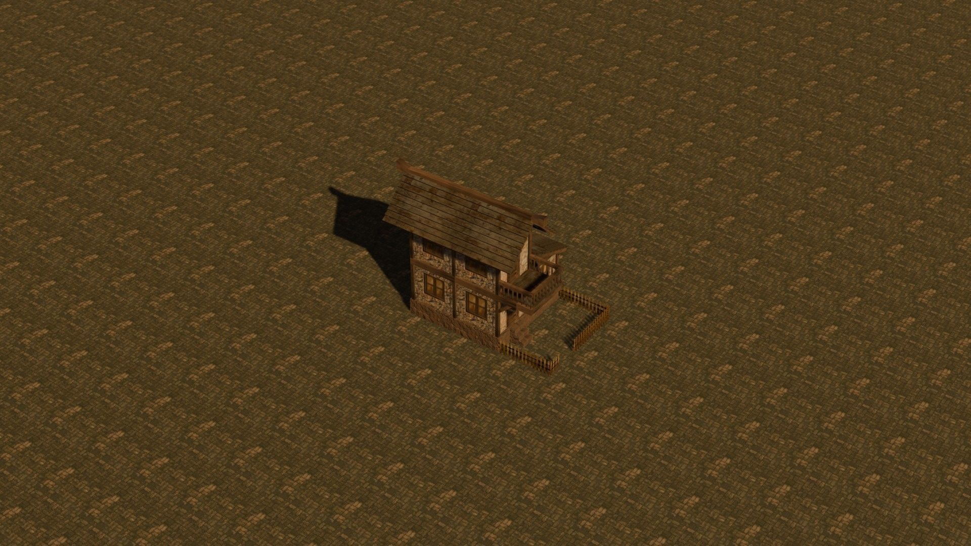 Medieval house nine 12 Low-poly 3D model_18