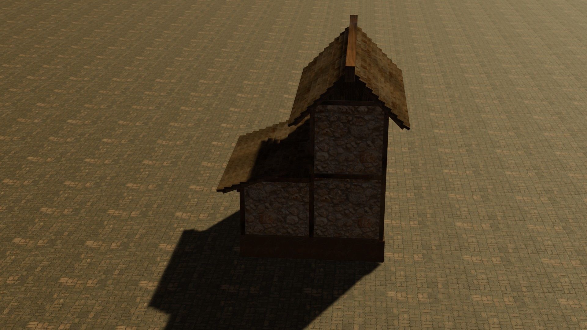 Medieval house nine 12 Low-poly 3D model_15