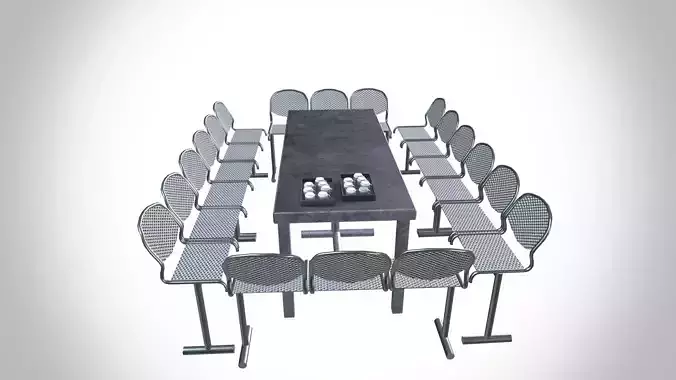 Factory dining setup