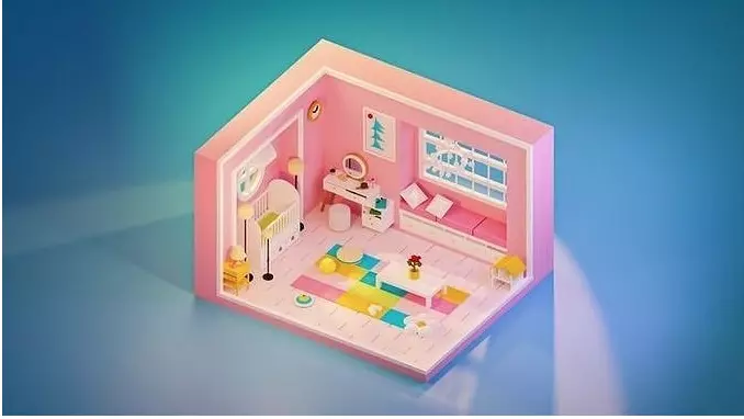Baby room Free 3D model