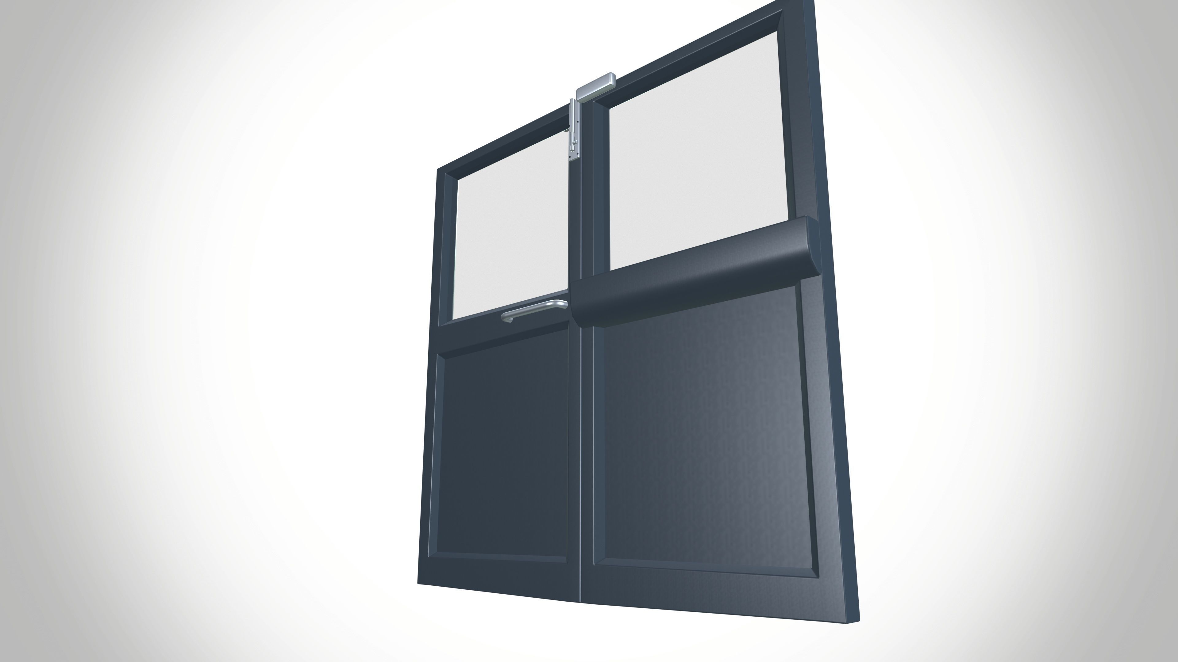 Iron Door Low-poly 3D model_2