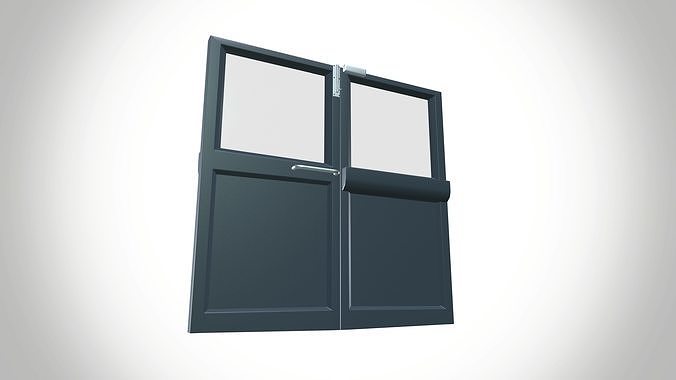 Iron Door Low-poly 3D model