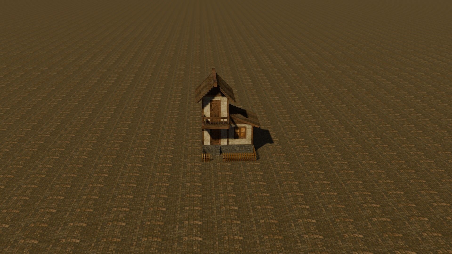 Medieval house nine 1 Low-poly 3D model_17