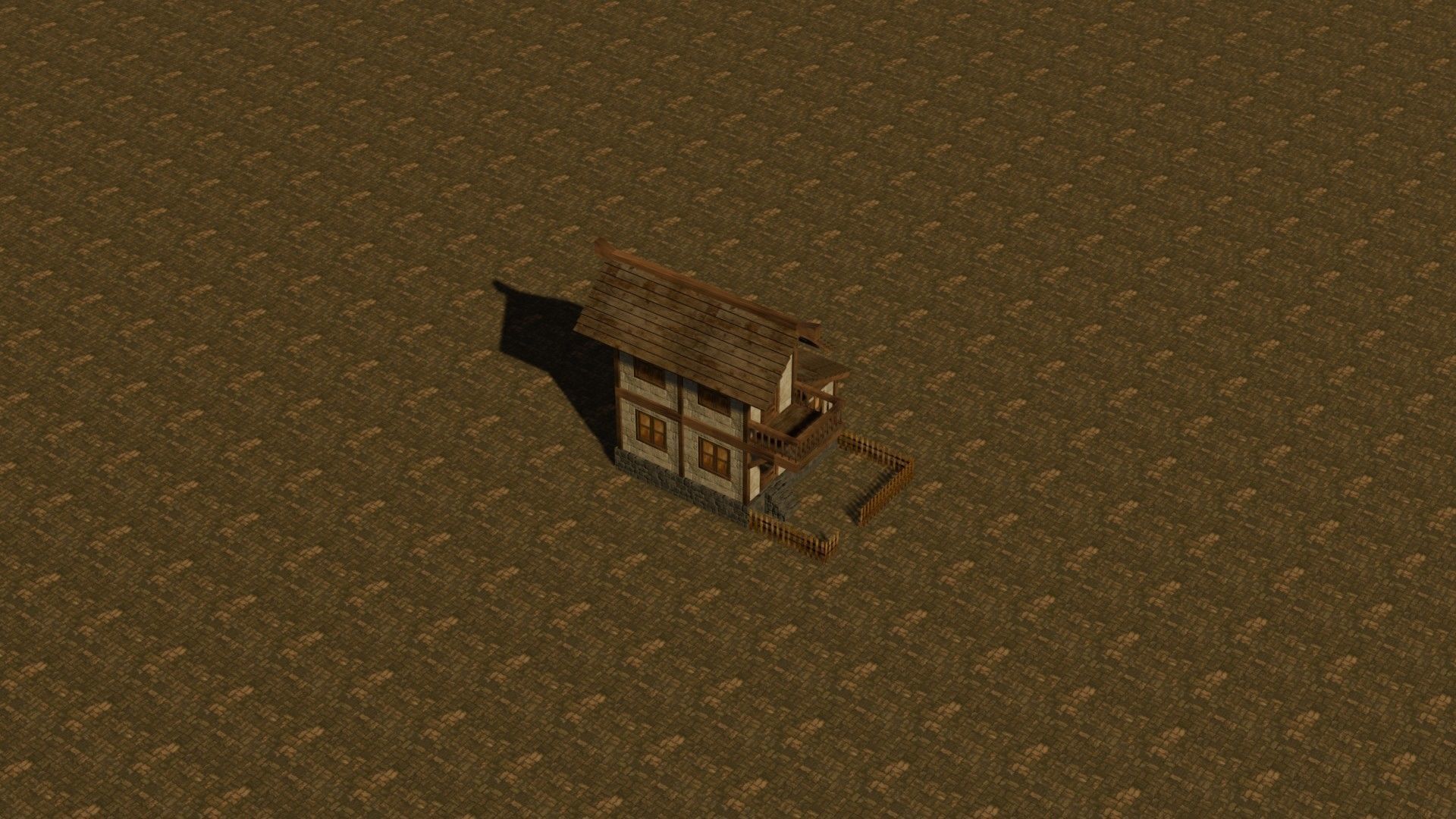 Medieval house nine 1 Low-poly 3D model_18