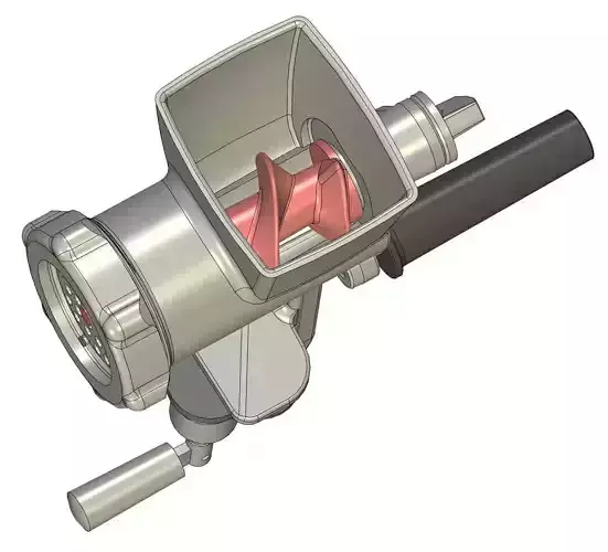 New design of meat grinder 3D model