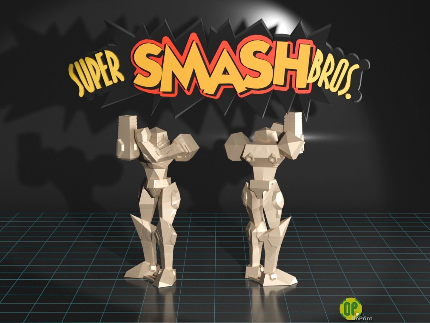 SUPER SMASH BROS 64 - Pack2 - Sasmus-Yoshi-Kirby - Printables 3D print model_12