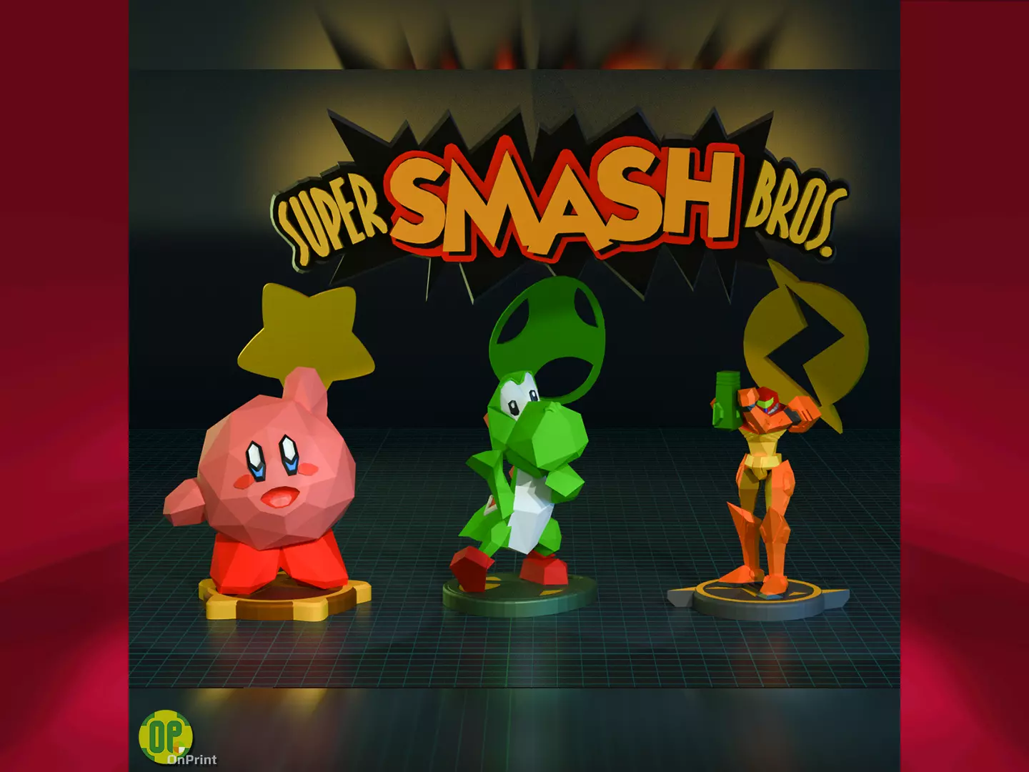 SUPER SMASH BROS 64 - Pack2 - Sasmus-Yoshi-Kirby - Printables 3D print model_0