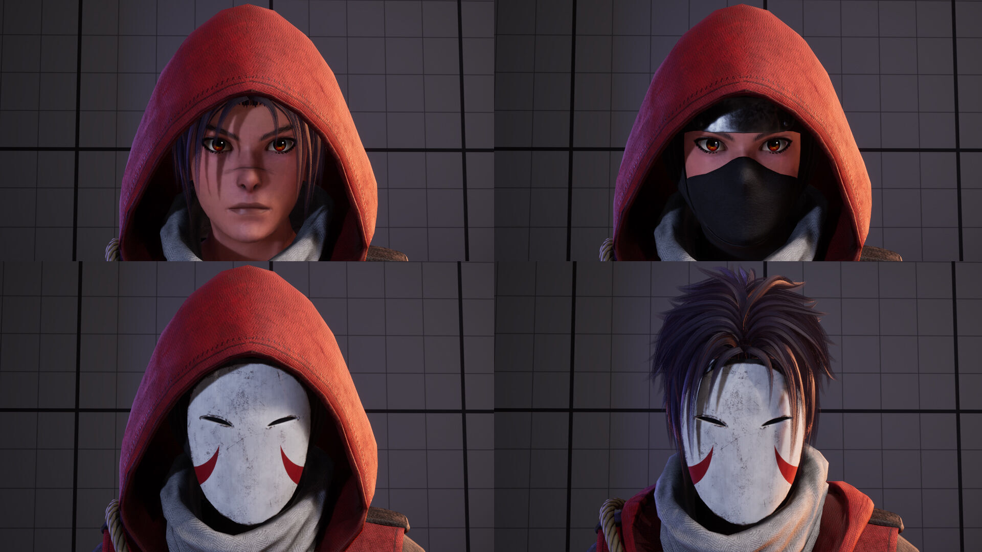 Fantasy Ninja Low-poly 3D model_5