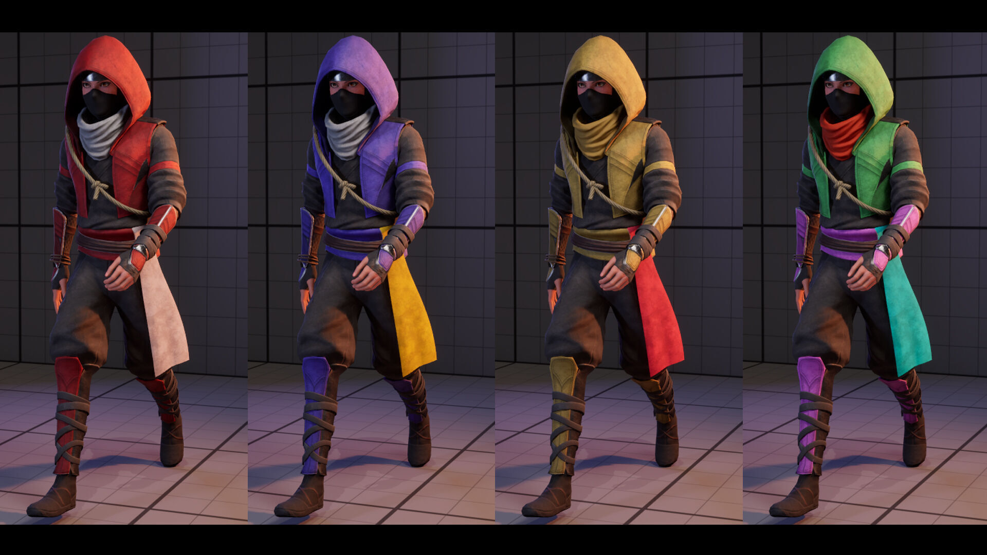 Fantasy Ninja Low-poly 3D model_10