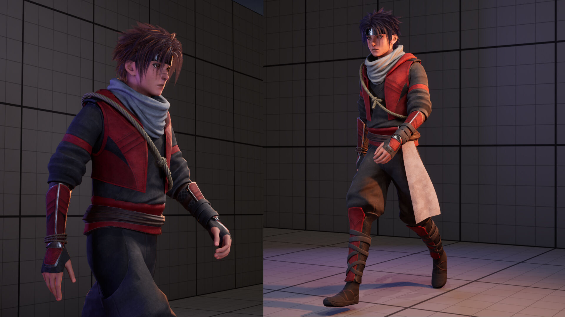 Fantasy Ninja Low-poly 3D model_4