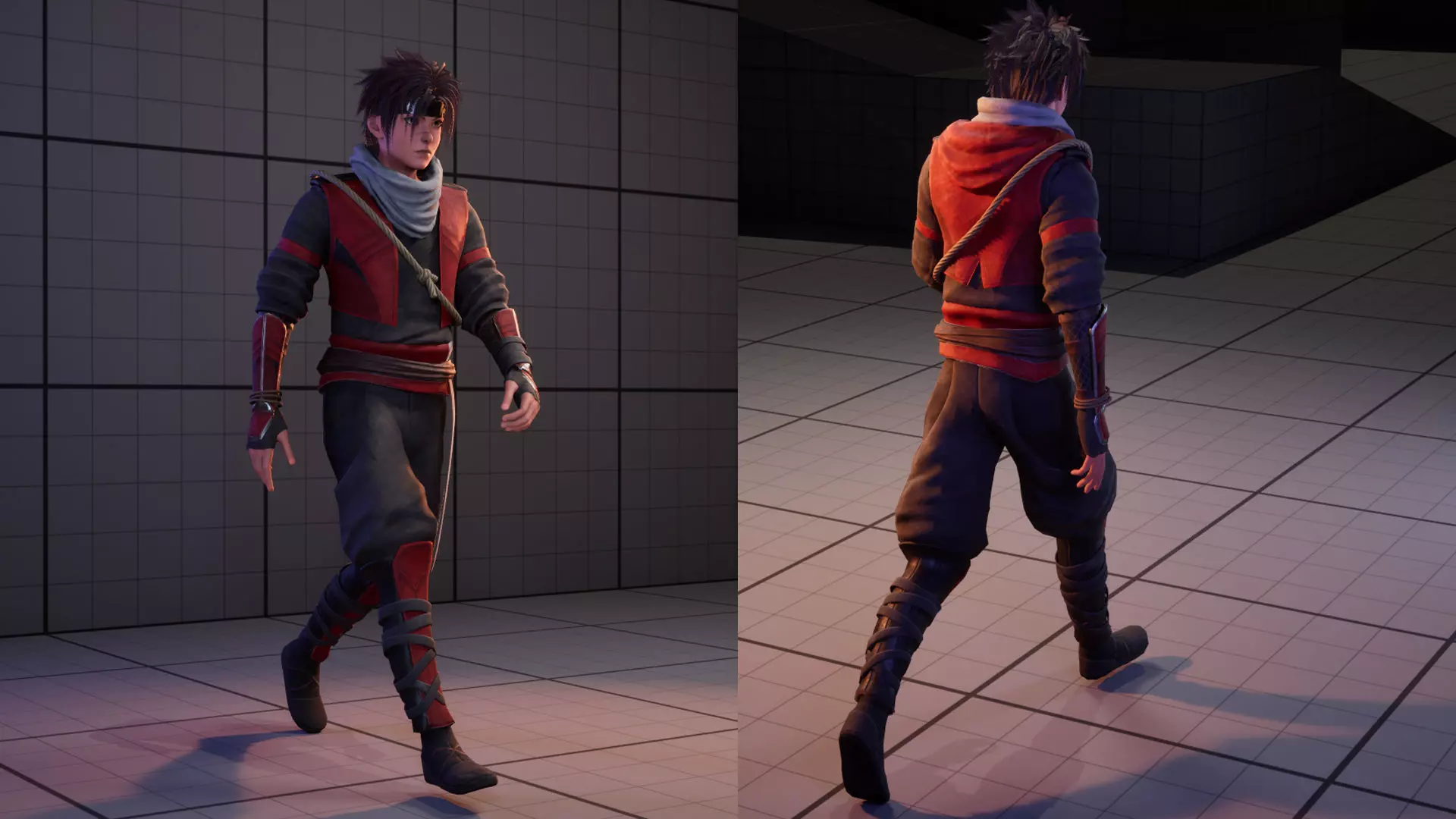 Fantasy Ninja Low-poly 3D model_0