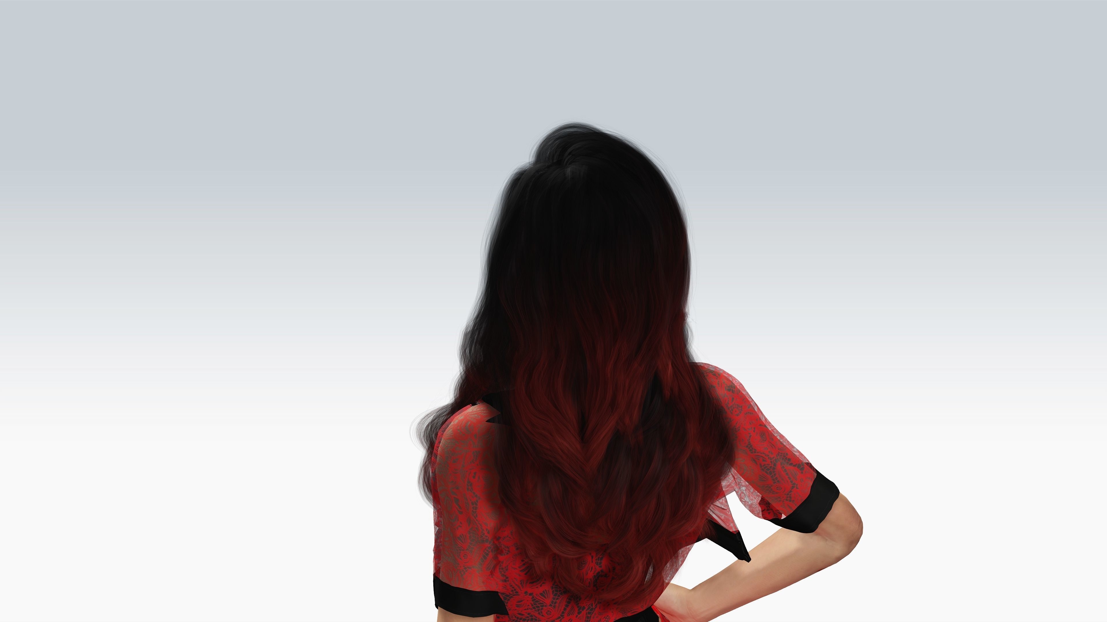 Sexy Character - Fully Rigged 3D model Low-poly 3D model_4