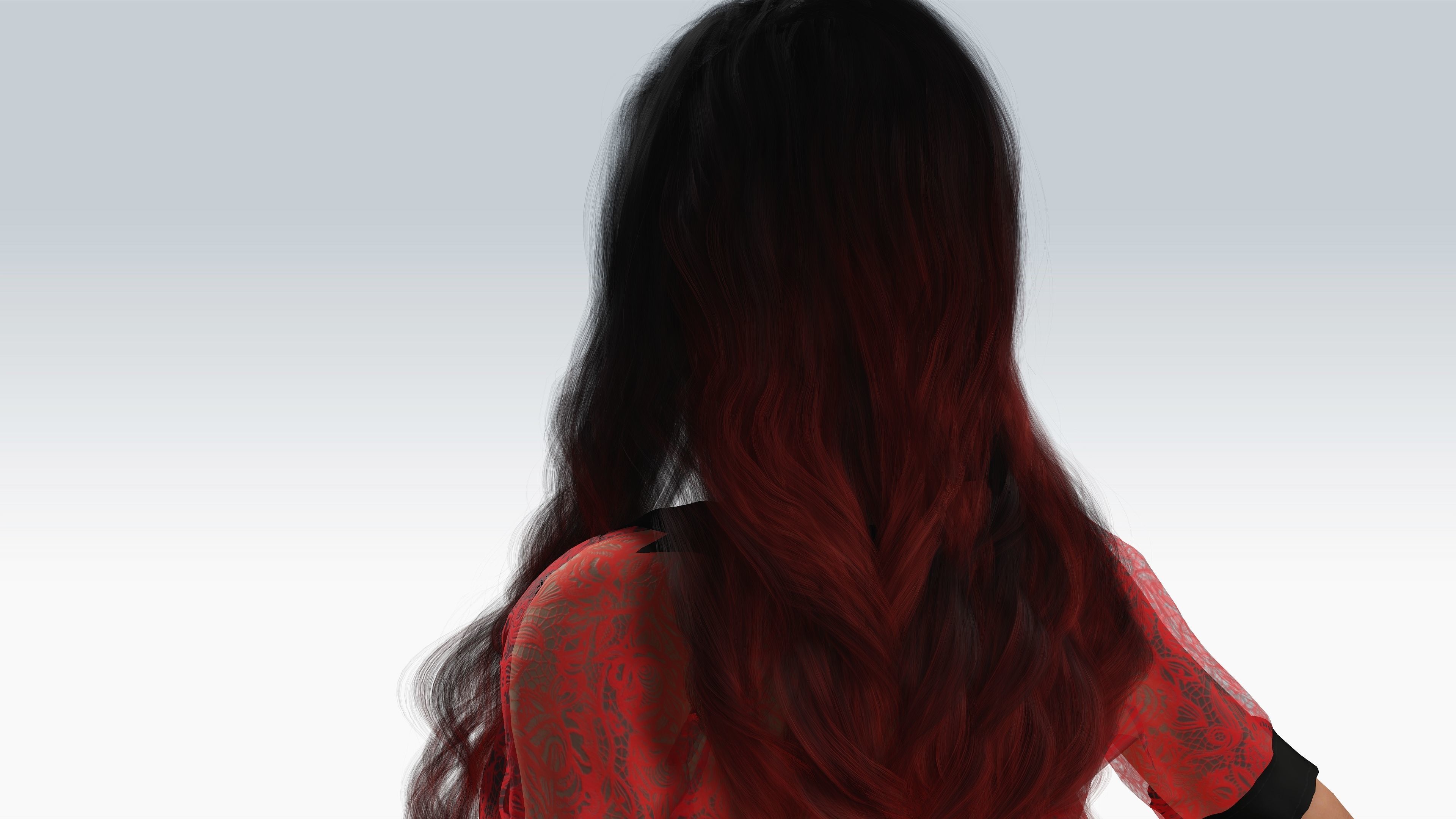 Sexy Character - Fully Rigged 3D model Low-poly 3D model_5