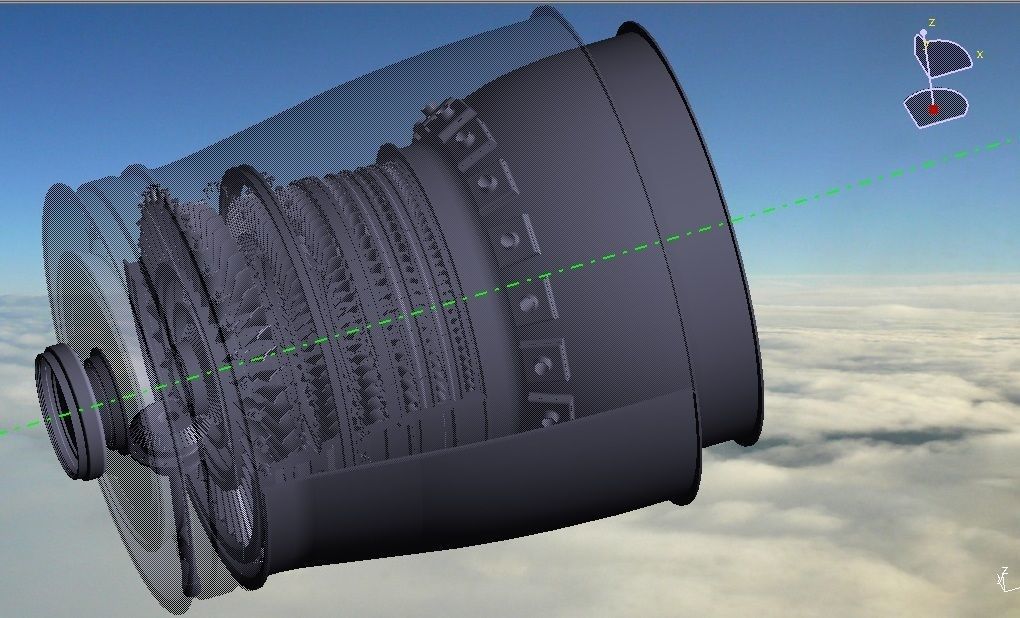GTRE KAVERI JET ENGINE 3D model_9