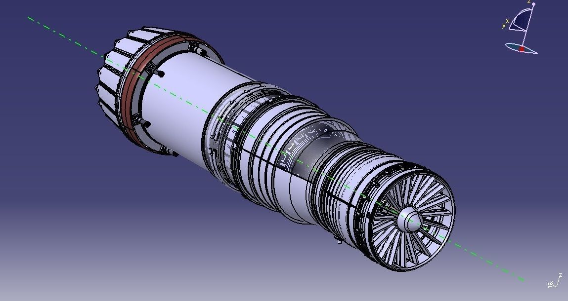 GTRE KAVERI JET ENGINE 3D model_29