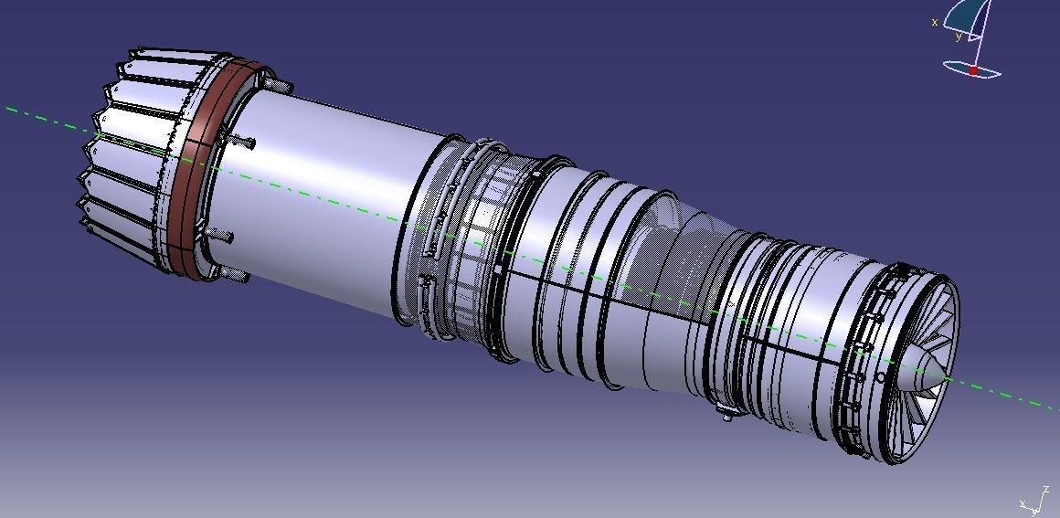GTRE KAVERI JET ENGINE 3D model_26