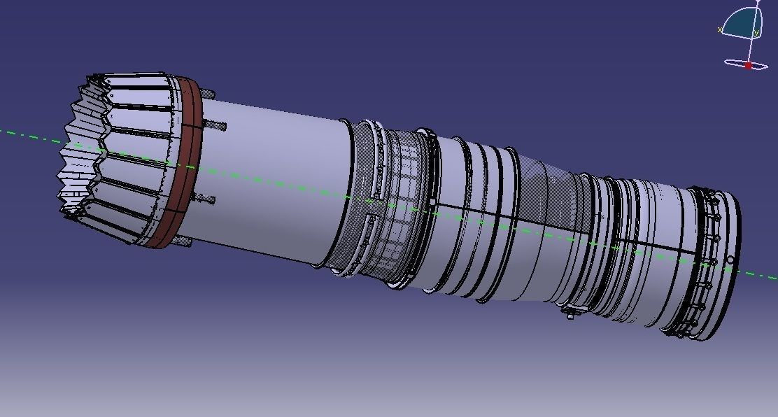 GTRE KAVERI JET ENGINE 3D model_17
