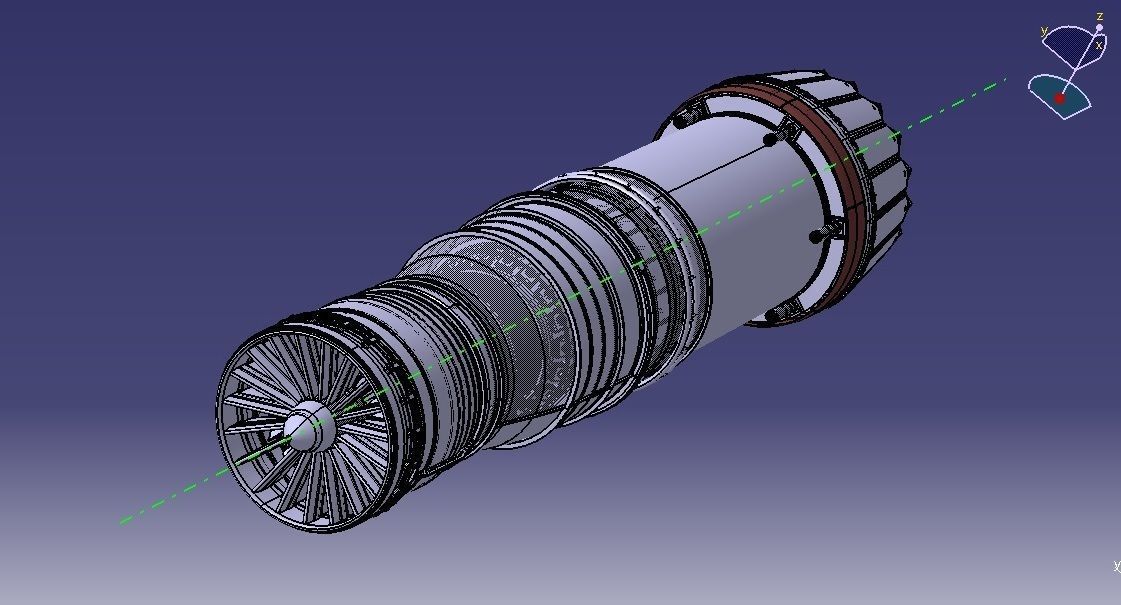 GTRE KAVERI JET ENGINE 3D model_20