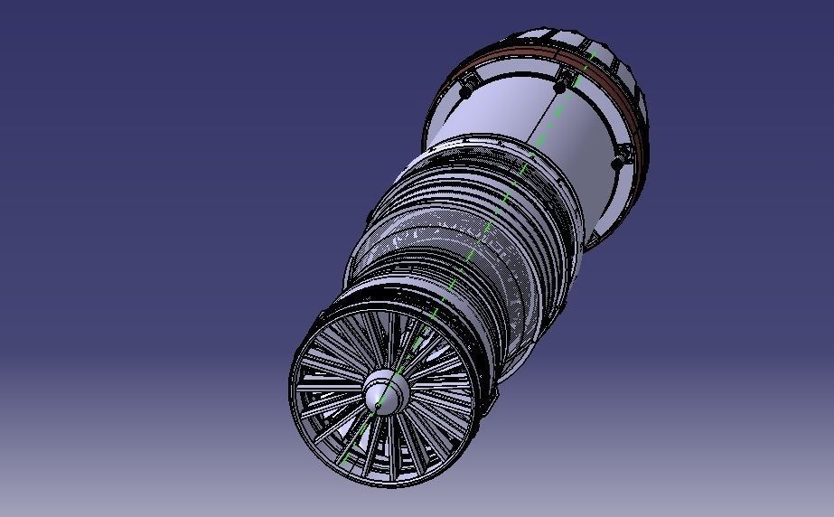 GTRE KAVERI JET ENGINE 3D model_19