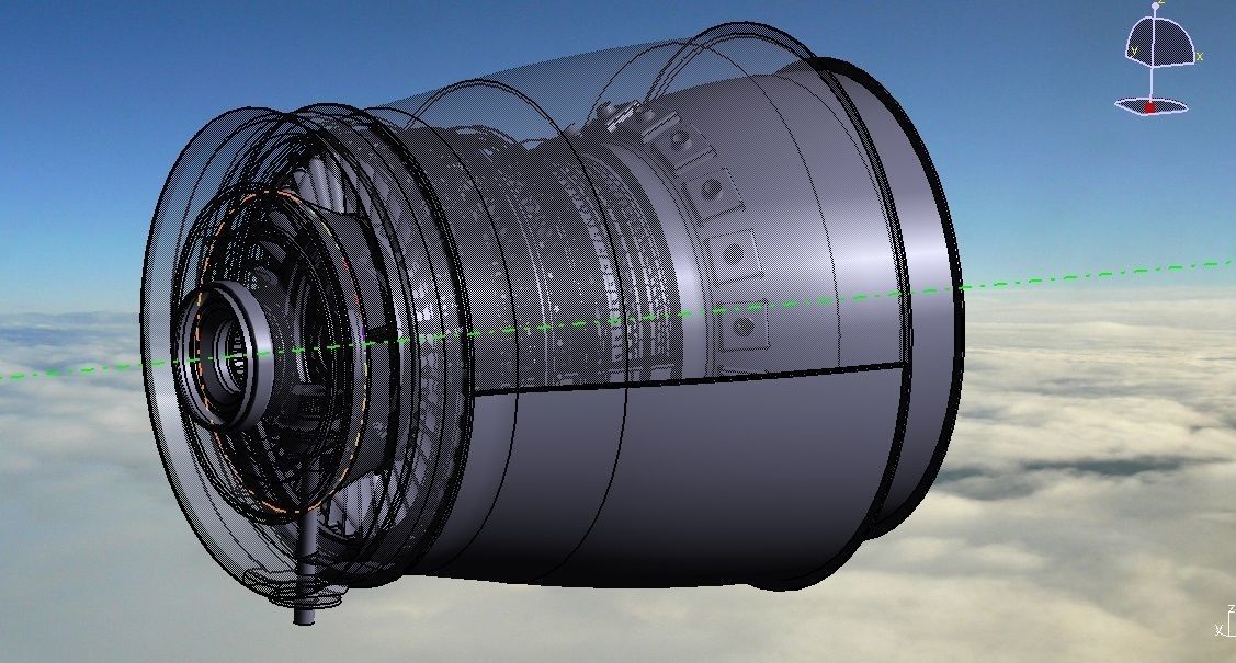 GTRE KAVERI JET ENGINE 3D model_11