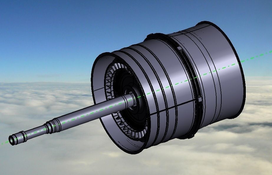 GTRE KAVERI JET ENGINE 3D model_15