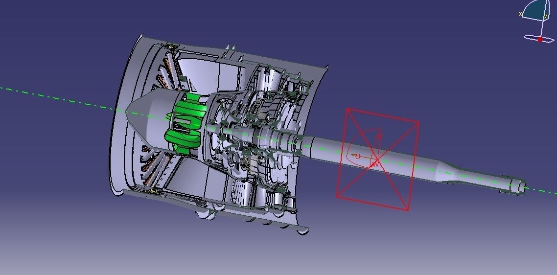 GTRE KAVERI JET ENGINE 3D model_2