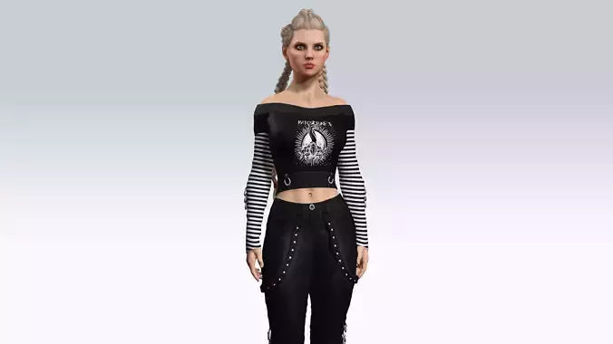 Sexy Character - Fully Rigged 3D model