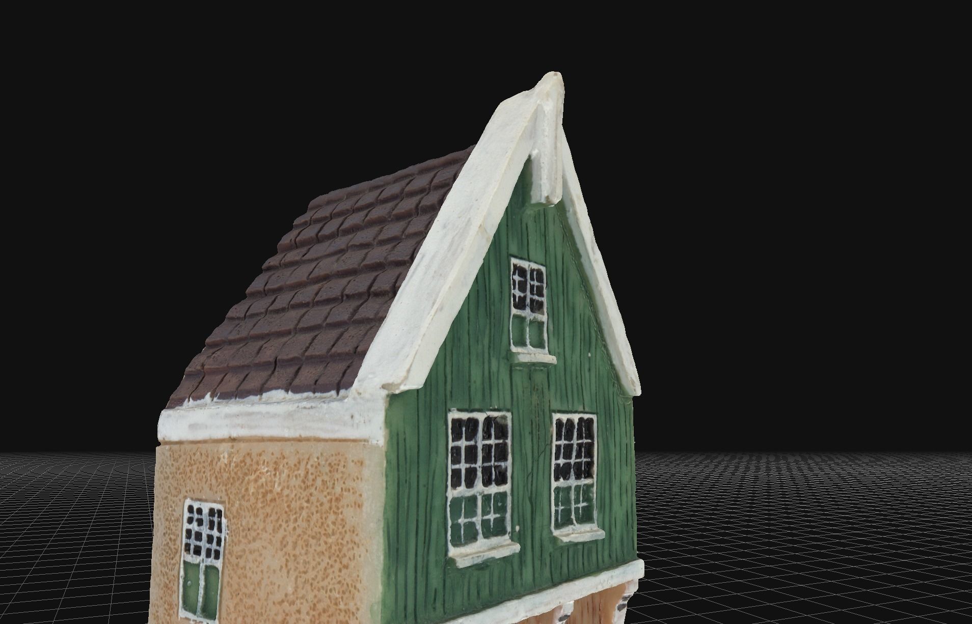 House 8 old hand made stone house based of off Amsterdam 3D model_4