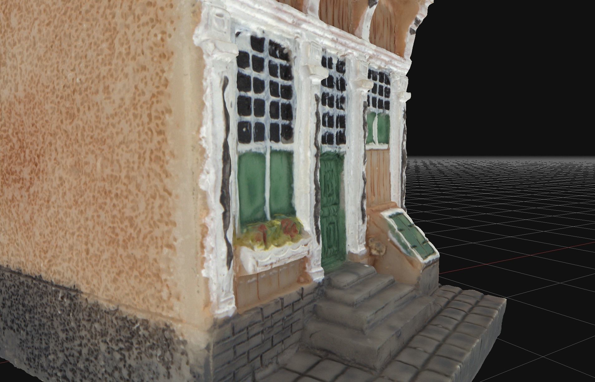 House 8 old hand made stone house based of off Amsterdam 3D model_5