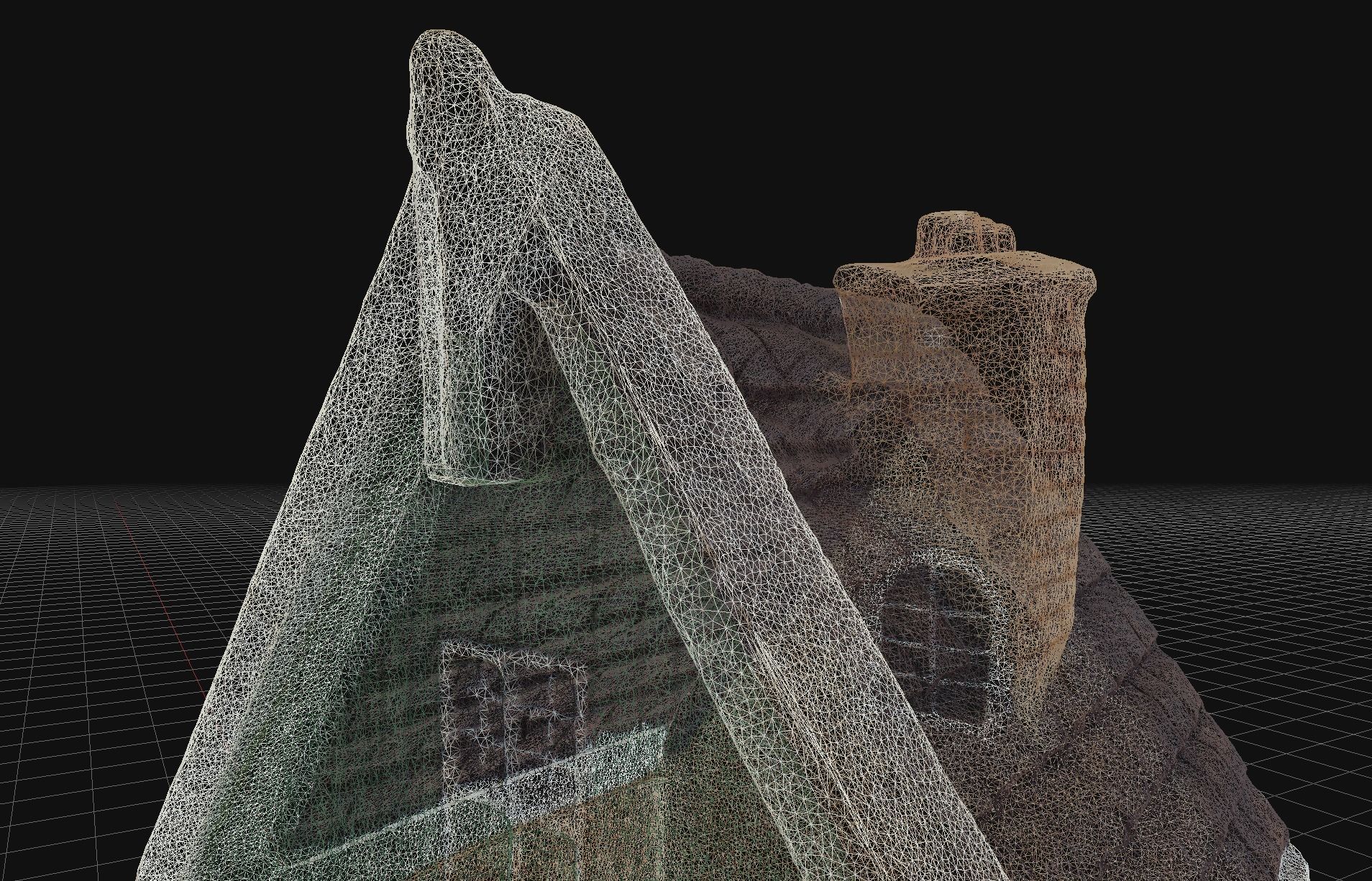 House 8 old hand made stone house based of off Amsterdam 3D model_7