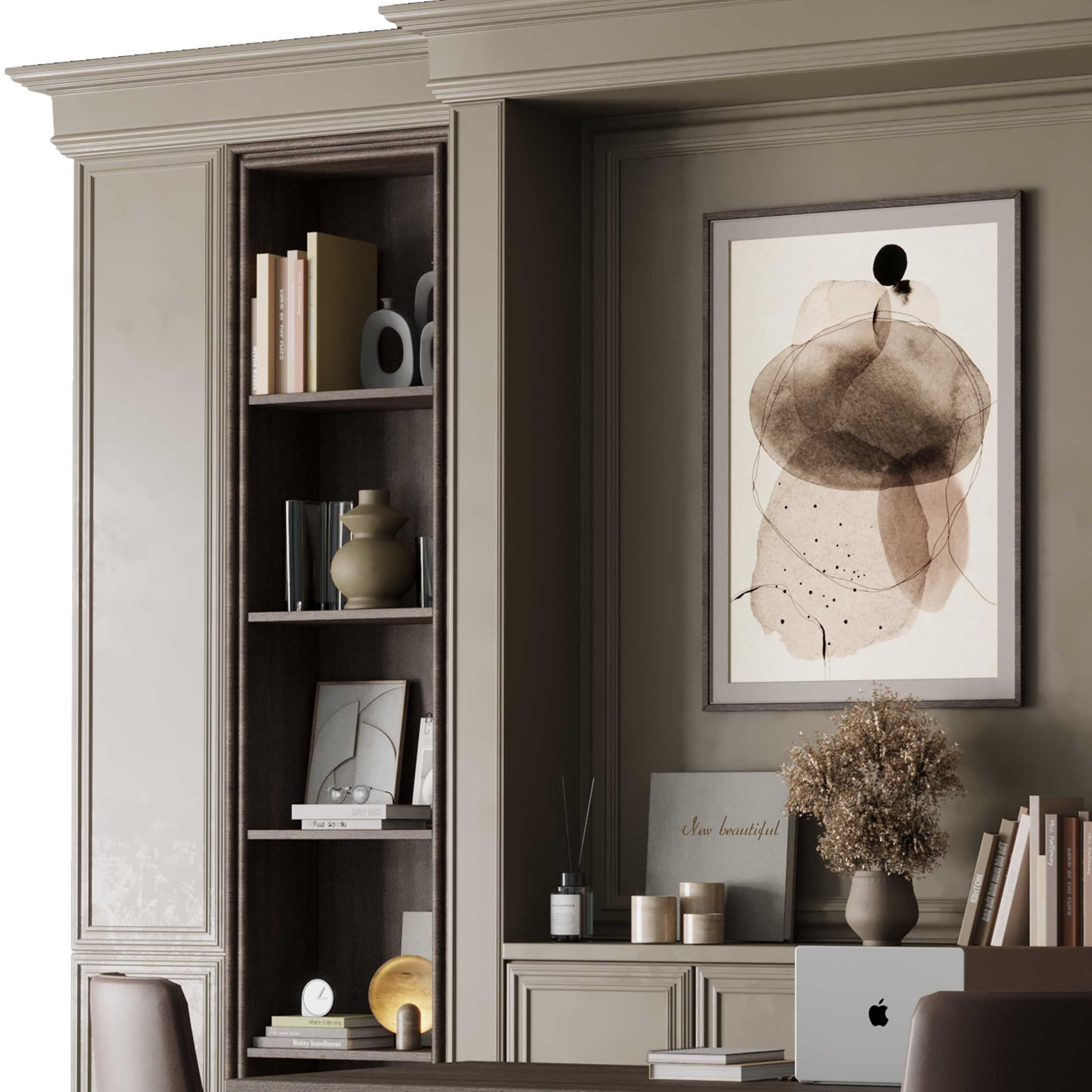 Boss Desk Classic - Office Furniture 42 3D model_3