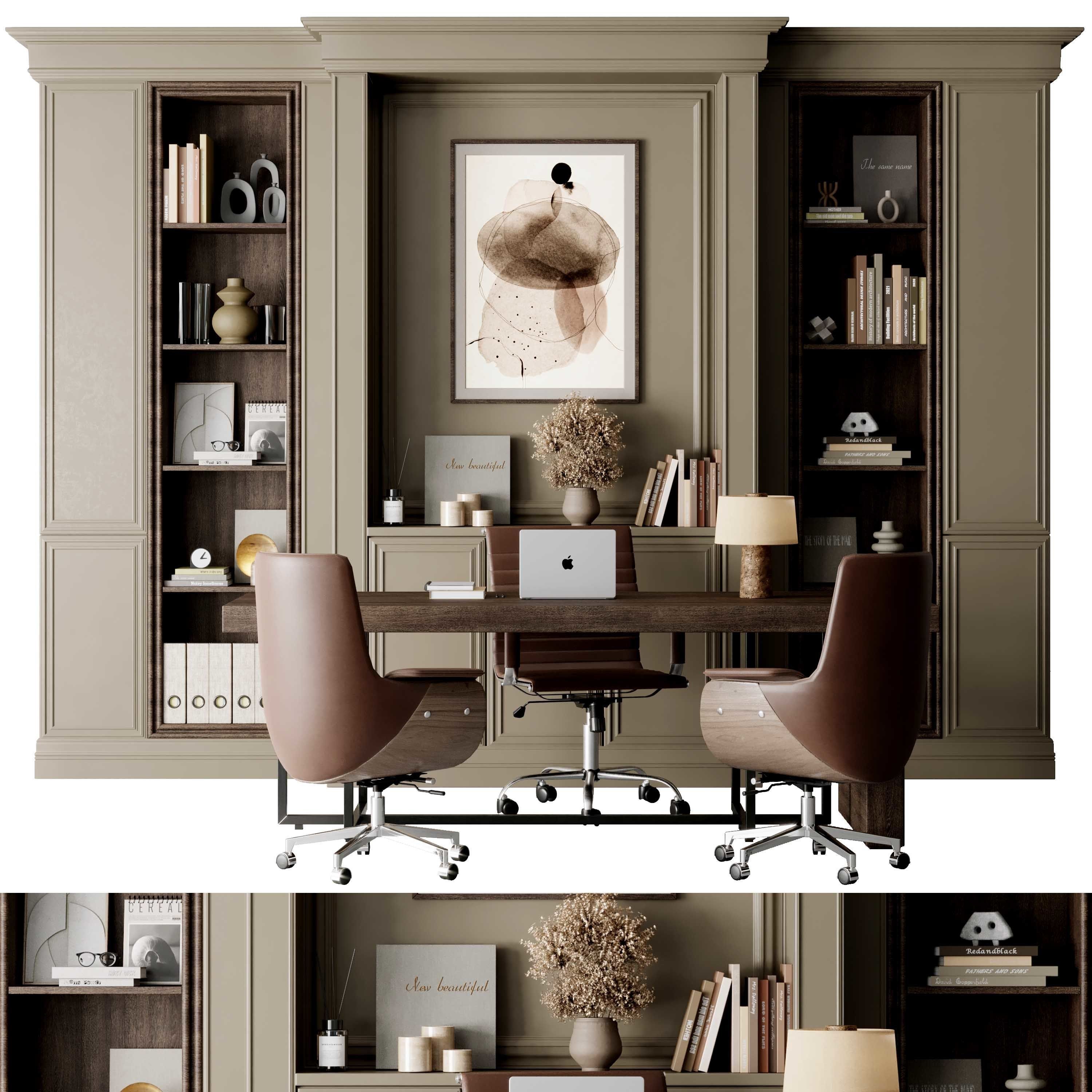 Boss Desk Classic - Office Furniture 42 3D model_1