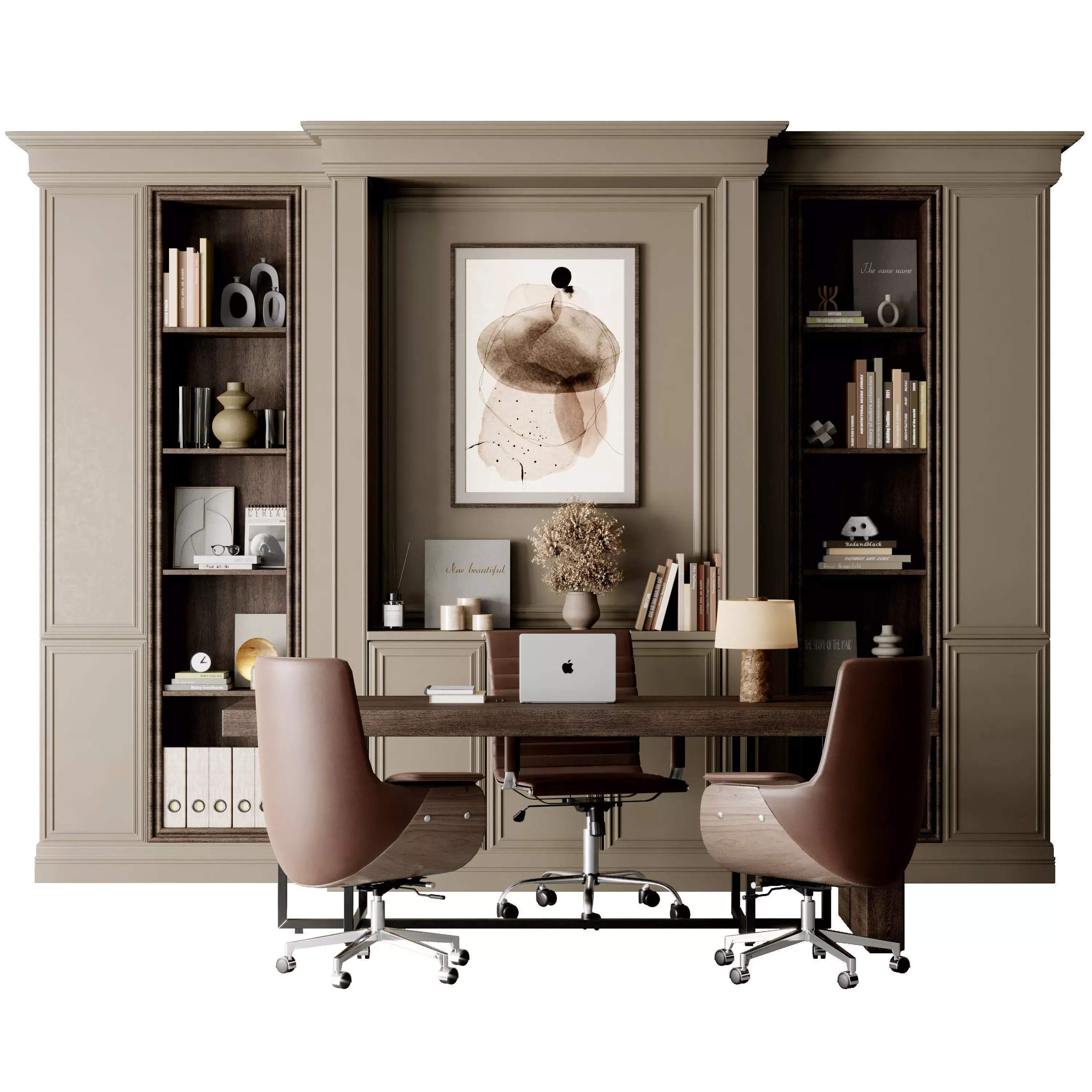 Boss Desk Classic - Office Furniture 42 3D model_0