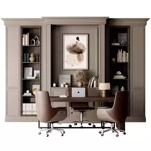 Boss Desk Classic - Office Furniture 42 3D model