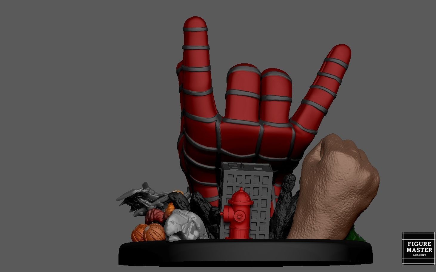 SPIDERMAN TOBEY MCGUIRE HAND  PS4 PS5 CONTROLLER HOLDER 3D print model_13