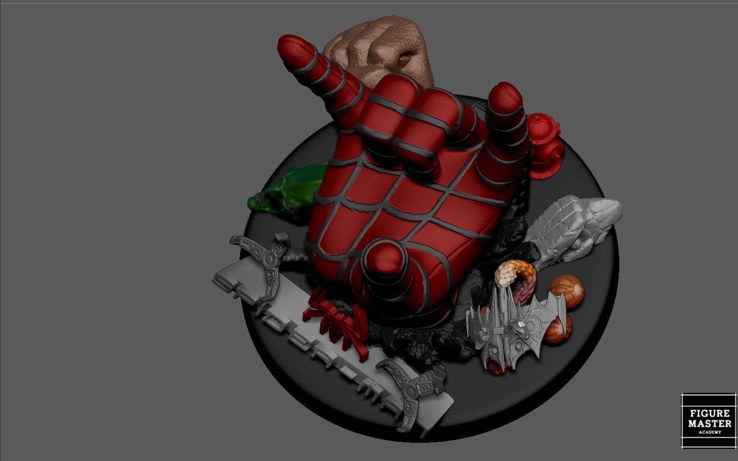 SPIDERMAN TOBEY MCGUIRE HAND  PS4 PS5 CONTROLLER HOLDER 3D print model_1