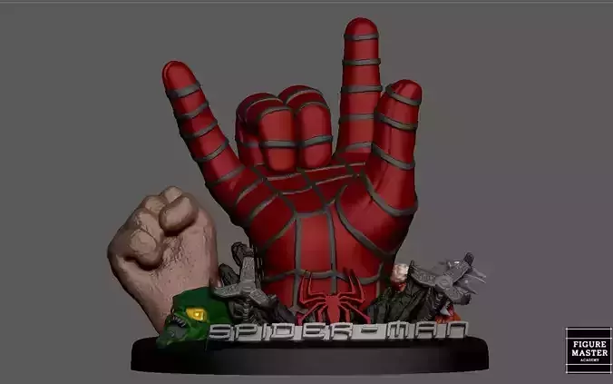 SPIDERMAN TOBEY MCGUIRE HAND  PS4 PS5 CONTROLLER HOLDER 3D print model